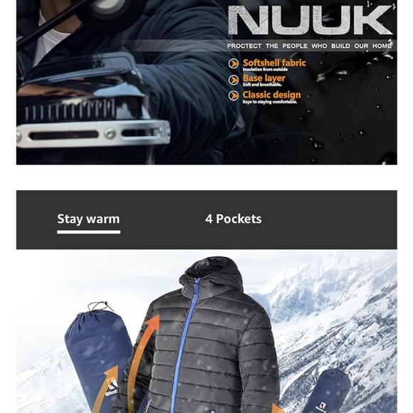 Ellobird Black Puffer Jacket NWT - Picture 4 of 9